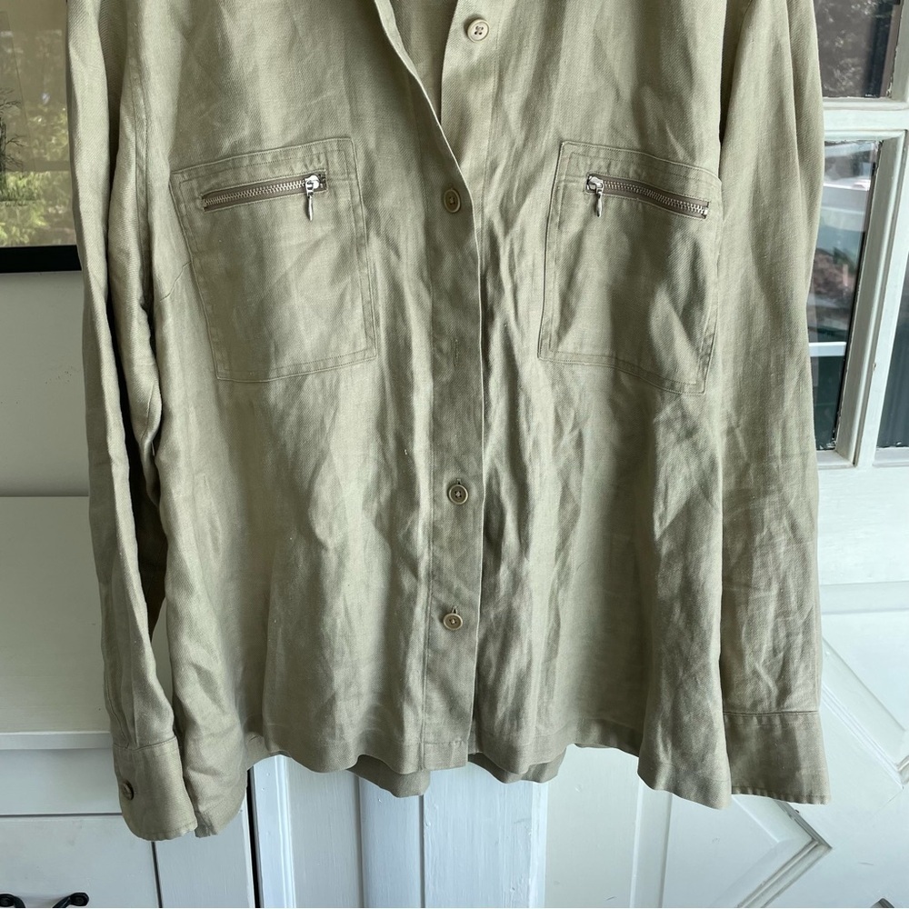 Lauren Ralph Lauren Women's Linen Shirt - Picture 8 of 12